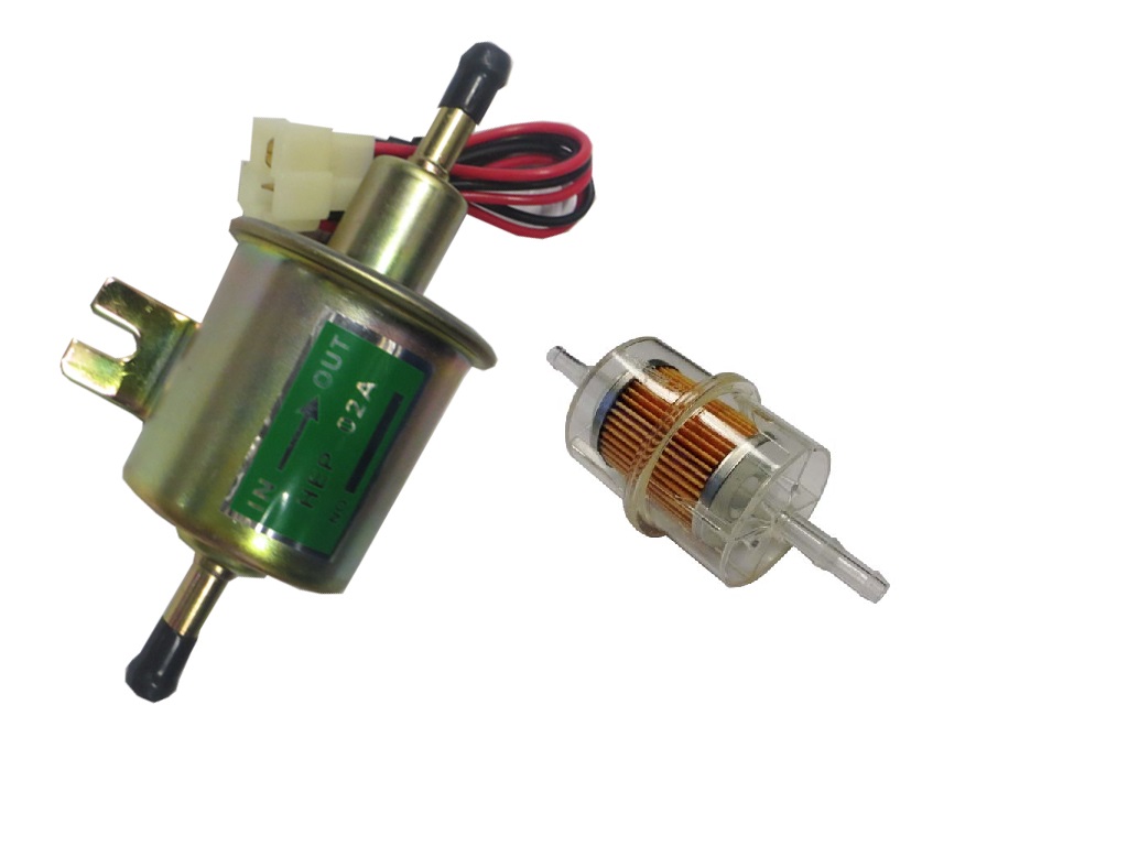 Universal Kraftstoffpumpe 12Volt inkl. Filter für diverse Anwendungen.