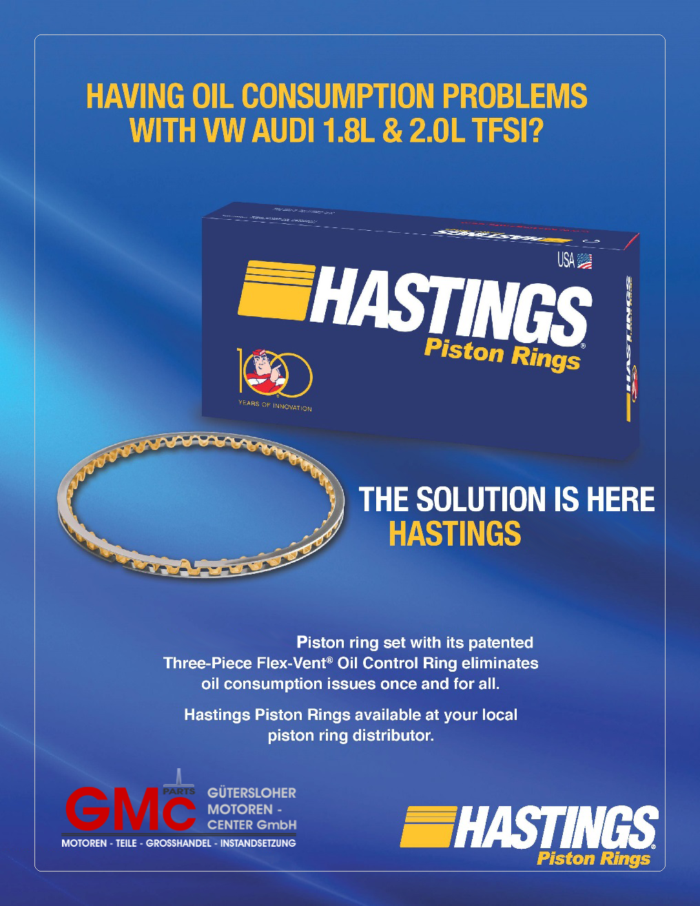HAS2C5382I0dyKPq69ixvd Kolbenringsatz für VW Audi Seat Skoda 1,8 2,0 TSi TFSi CDN