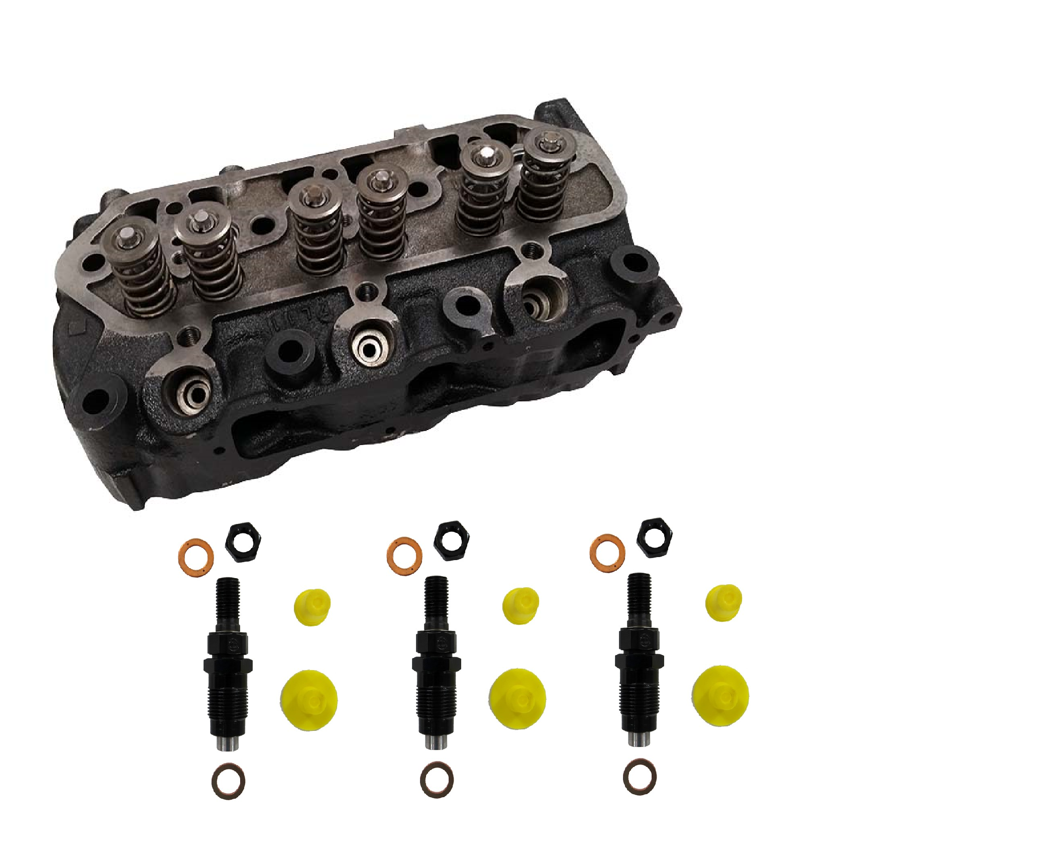 Zylinderkopf Kit für Mitsubishi L3E Peljob EB12.4 Schaeff Terex HR 12